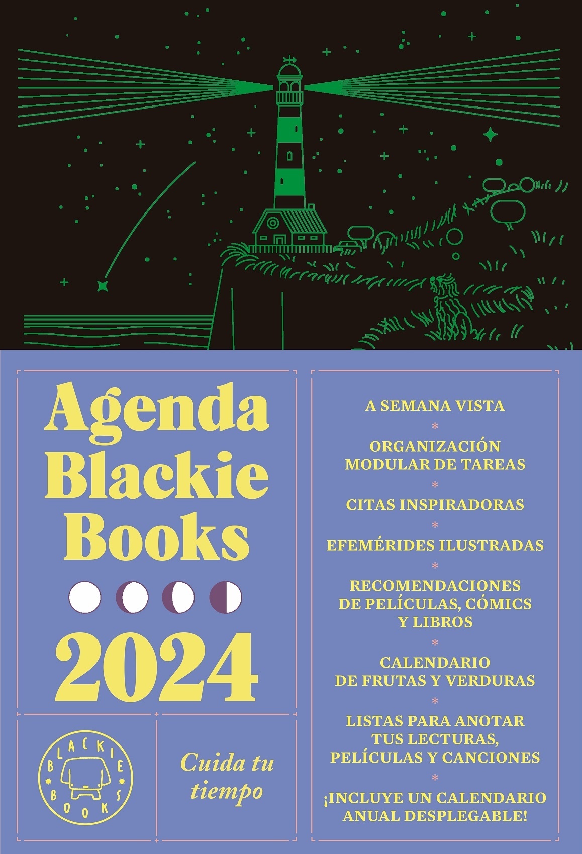 Agenda Blackie Books 2024 "Cuida tu tiempo". 