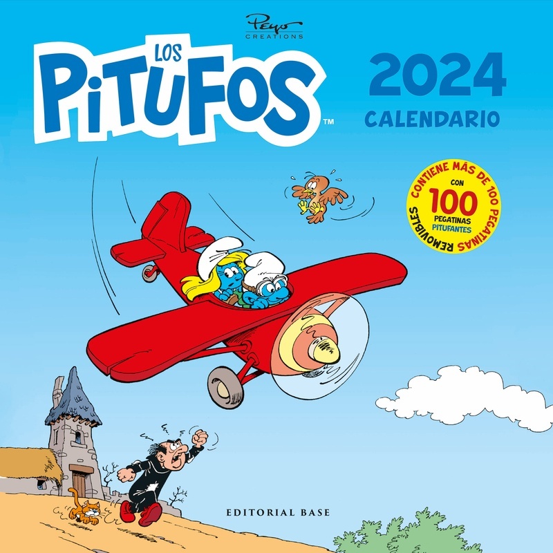 Calendario 2024 Los Pitufos. 