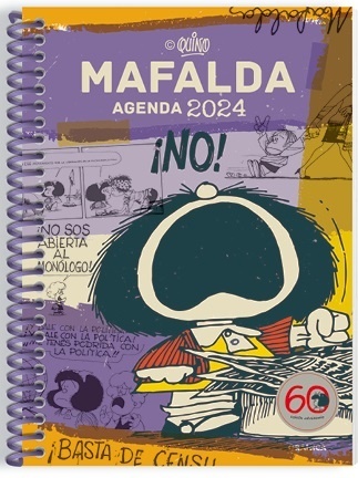 Agenda 2024 Mafalda para la mujer anillada violeta. 