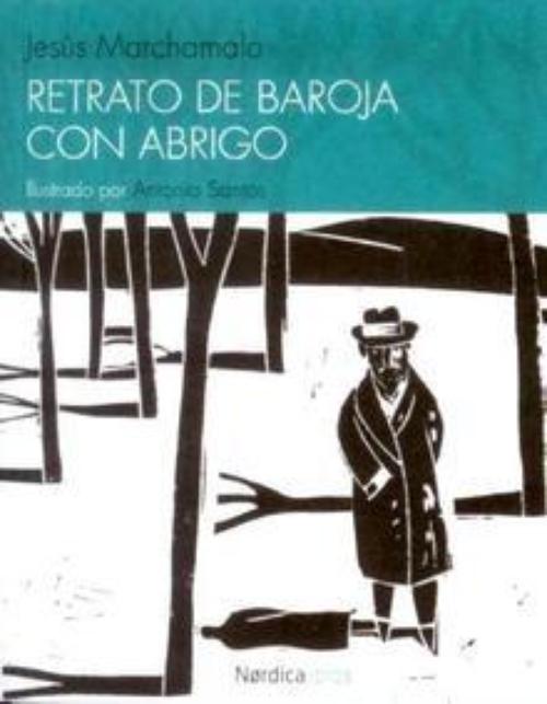 Retrato de Baroja con abrigo.