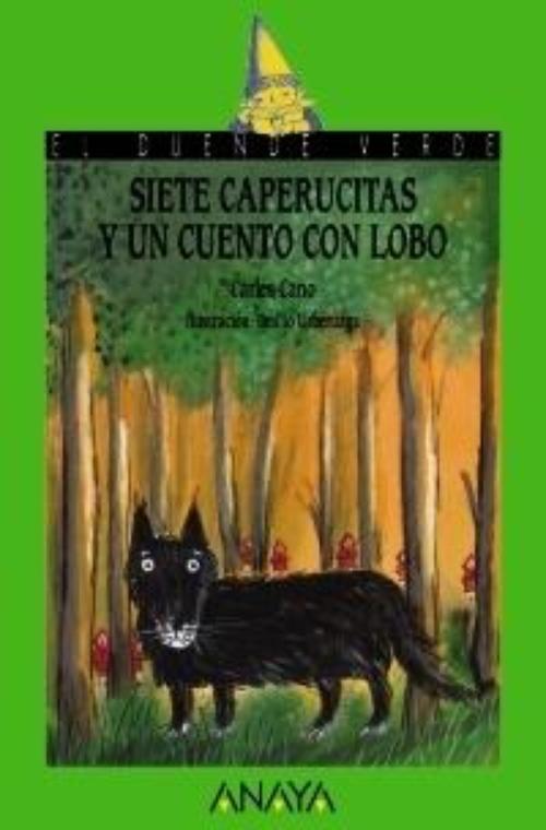 Siete caperucitas y un cuento con lobo.