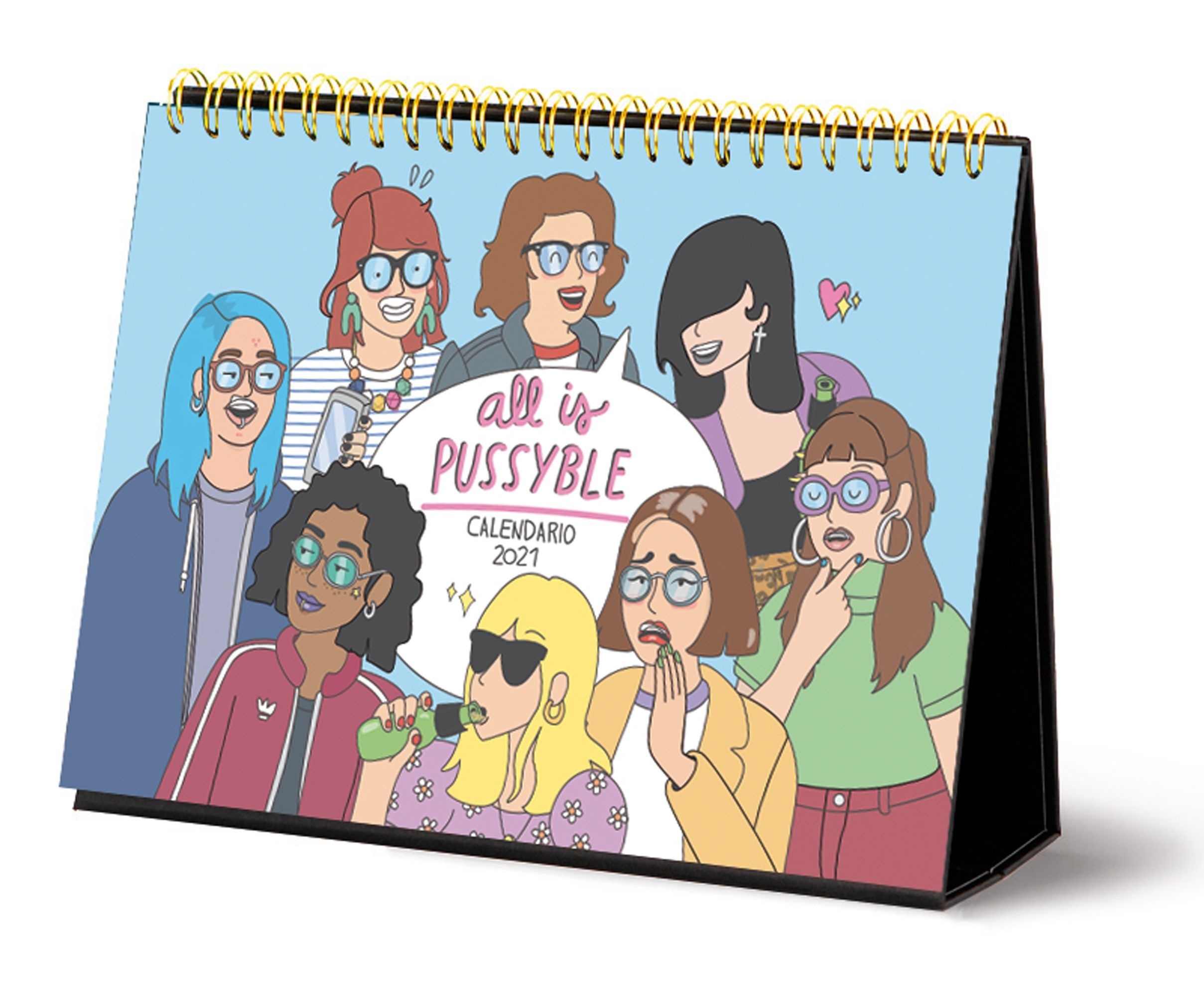 Calendario de mesa 2021 Moderna de Pueblo.