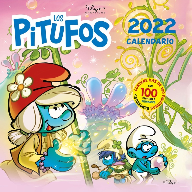 Calendario los Pitufos 2022. 