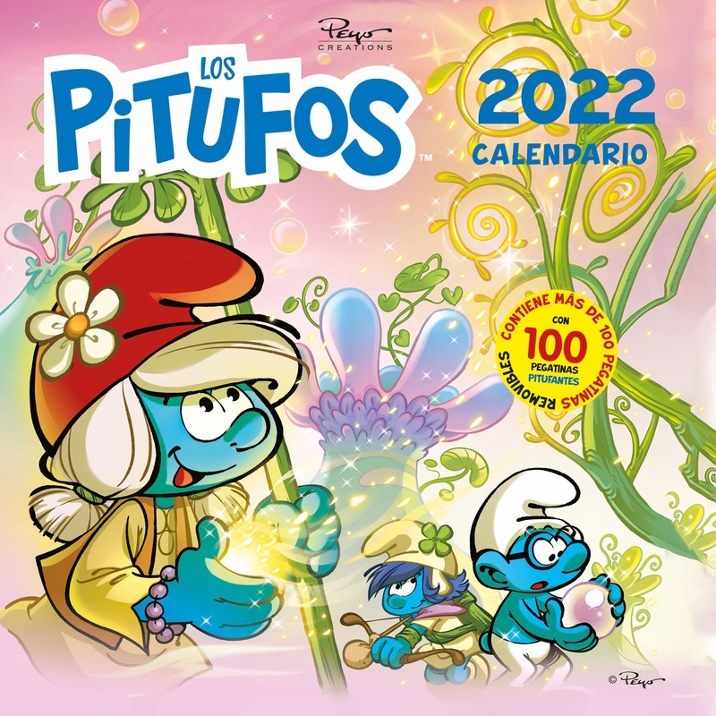 Calendario los Pitufos 2022.
