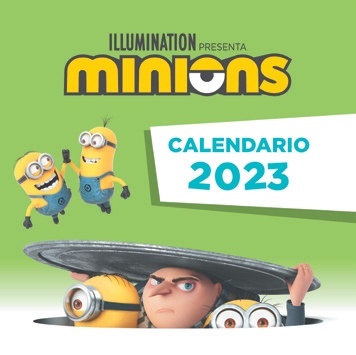 Calendario 2023 Minions. 
