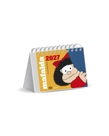 Calendario 2027 Mafalda escritorio amarillo