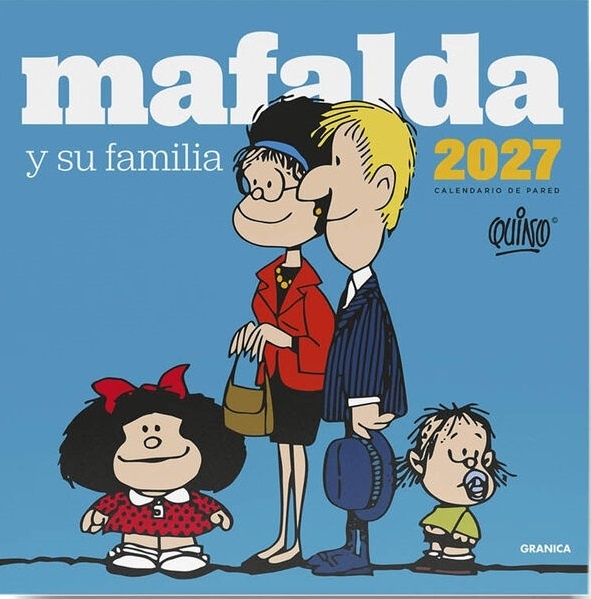 Calendario 2027 Mafalda Familia de pared